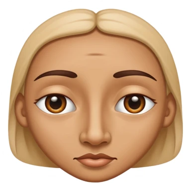 a face with two sides, two noses, two mouths etc. looking each to the opposite side sticker