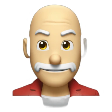 dr eggman sonic face sticker