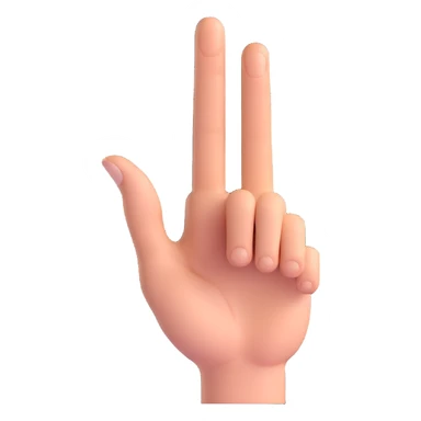 middle finger hand gesture sticker