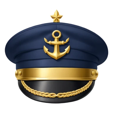 captain hat sticker