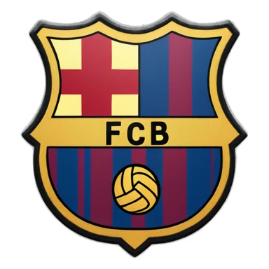 Escudo del barça sticker