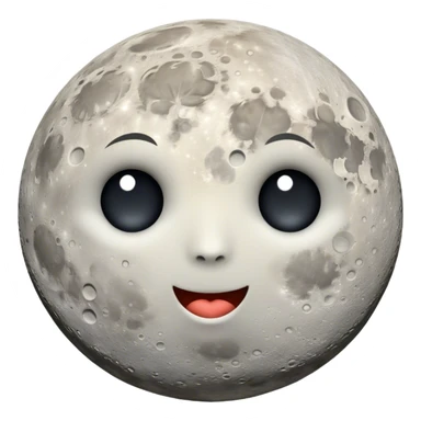 Face of fuul Moon sticker