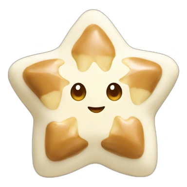 godiva white chocolate star sticker