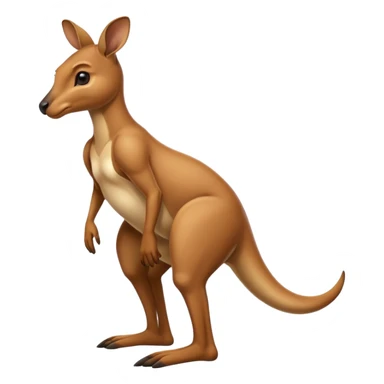Kangaroo with human legs  sticker