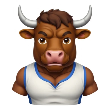 bull with shirt sticker