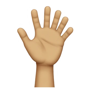 It was this big hands sticker