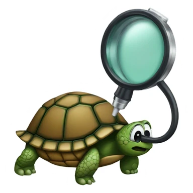 Turtle with a sthetoscope sticker