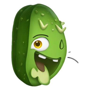 Pickle with cat ears sticker