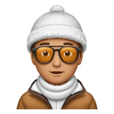 a man laying on snow and covered with snoo sticker