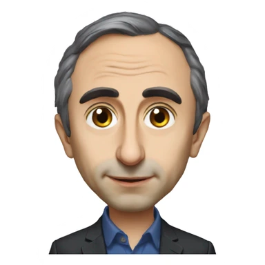 Éric zemmour avec un rat sticker