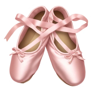 pastel pink ballet shoes sticker