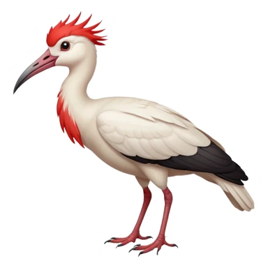 crested ibis sticker