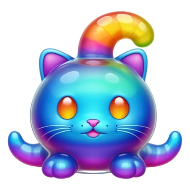 Jelly cat sticker