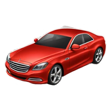 a red luxury car with flowing lines and shiny details. sticker
