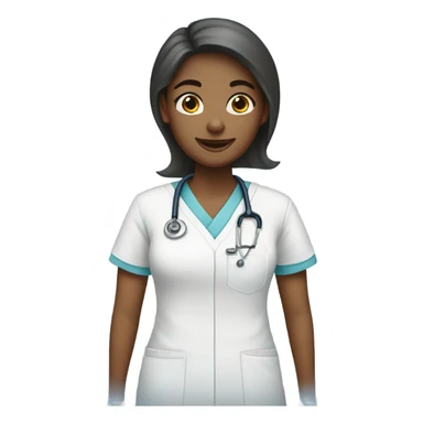 Girlie with scrubs sticker