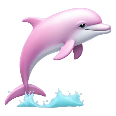 Pastel-pink-colors-dolphin sticker