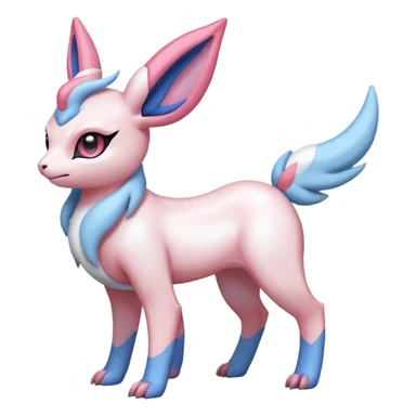 Absol-Lumineon-Sylveon-Amauara-Fakémon-hybrid-creature (full body)  sticker