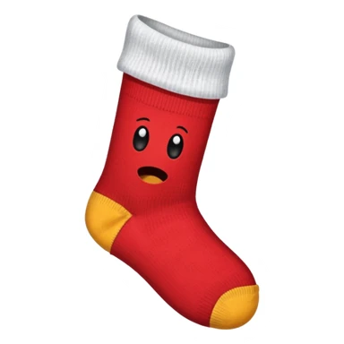 sock with toe ripped sticker