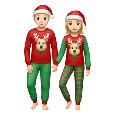 xmas pajamas unisex sticker