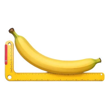 banana ruler sticker
