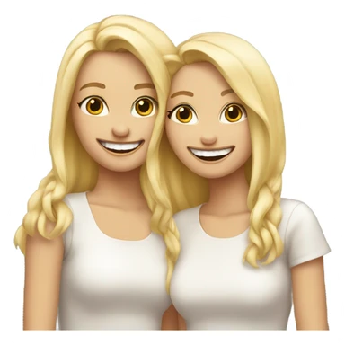 2 blonde best friends sticker