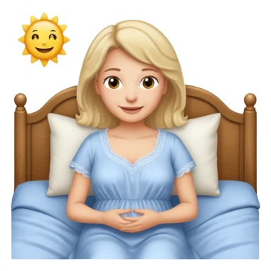 Mum in the bed sticker
