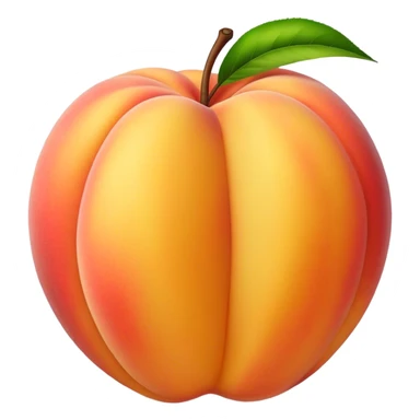 big long banana colored peach sticker