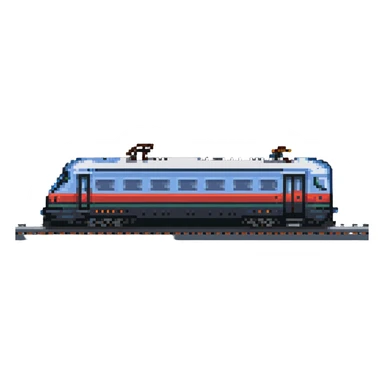 front view of an Amtrak train in pixel art style sticker
