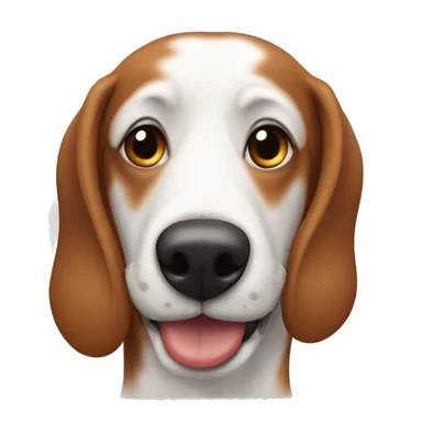 Un perro salchicha con una mancha blanca en la frente sticker