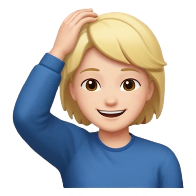 Смайлик боком, перед ним стена, он бьётся об нее головой  sticker