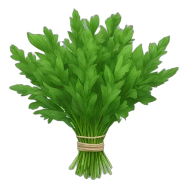 bouquet of green herbs sticker