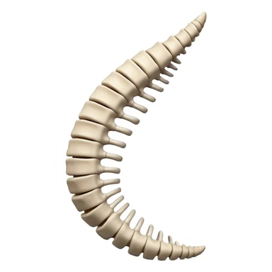 human Spine from side sticker