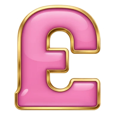 number four in pink and golden  sticker