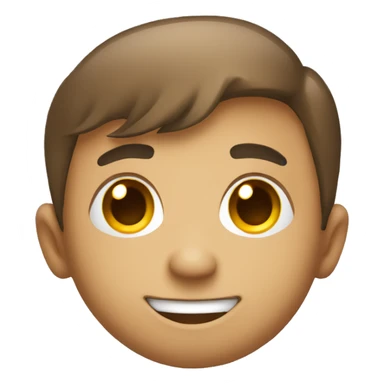 Smiling, blushing, eyes looking to the right  sticker