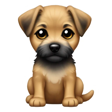 Border terrier puppy sticker
