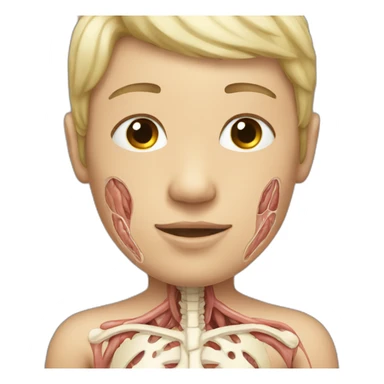 Human anatomy skin sticker