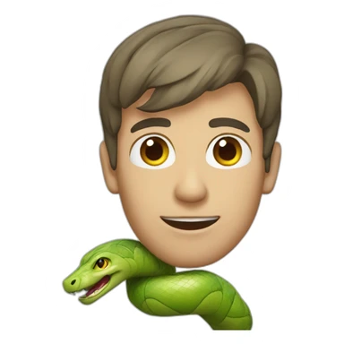 Homme avec serpent sticker