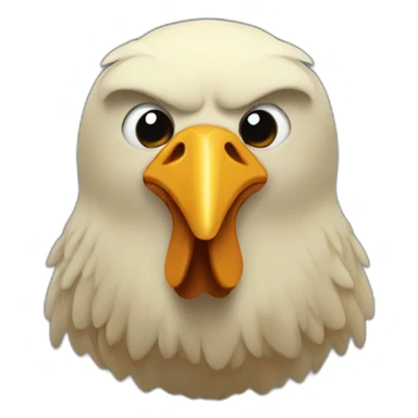 Noir qui mange du poulet sticker