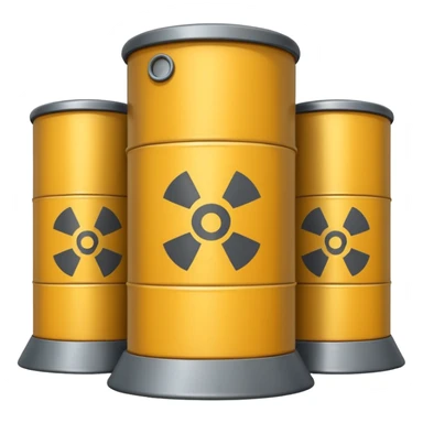 realistic nuclear power  plant with 6 nuclear core sticker