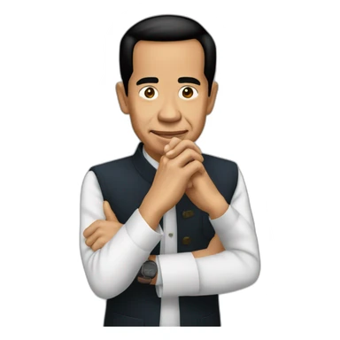 jokowi-hold-two-hands sticker