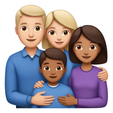 abrazar a mi papa mama he hijo sticker