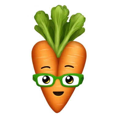 a carrot sticker