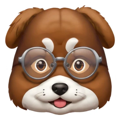 Perro con lentes sticker