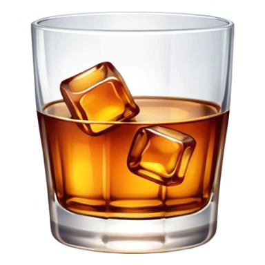 Bourbon on the rocks sticker