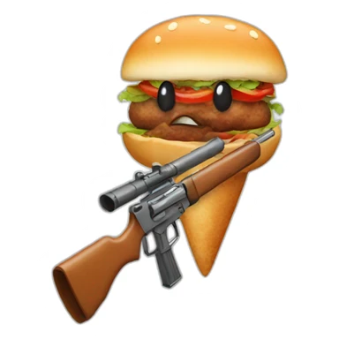 kebab with a gun sticker