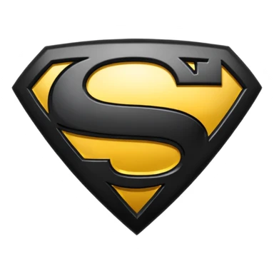 Superman Symbol Man of Steel black sticker