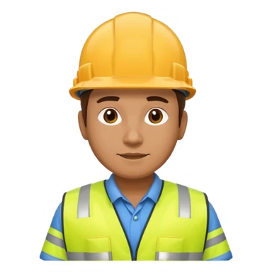 construction worker sticker