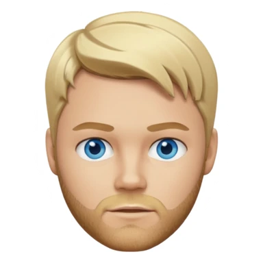 Brian McFadden blonde hair, blue eyes sticker