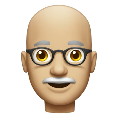 bald photographer sticker