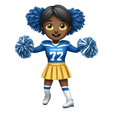 Football dressed as a cheerleader  sticker